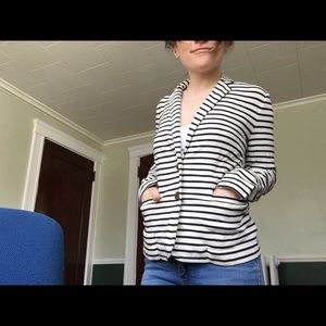 J.Crew striped blazer